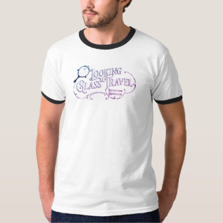 公式ルージンググラス旅行男性のリンガー Tシャツ
