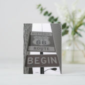 公式ルート66開始サイン ポストカード (スタンド正面)