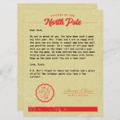 公式ヴィンテージサンタレター シーズンカード (正面/裏面)