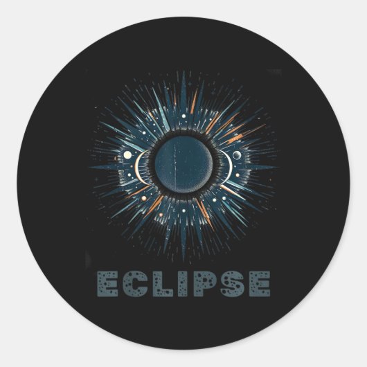 公式ヴィンテージ太陽の食 ラウンドシール (正面)