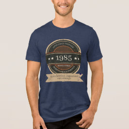 公式ヴィンテージ 198X おもしろ プレミアム 40+ 誕生日 トライブレンドTシャツ