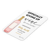 公式与えのワイン妊娠発表 マグネット (左側)