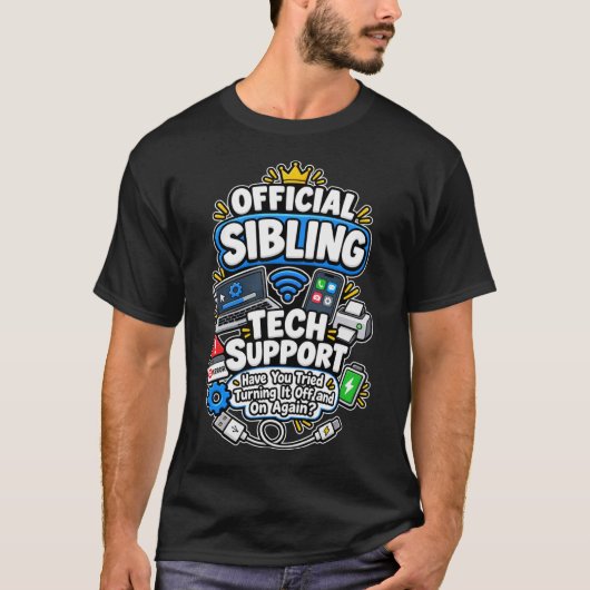 公式兄弟姉妹ITサポート Tシャツ (正面)