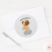 公式免責事項マイ顔 ラウンドシール (封筒)