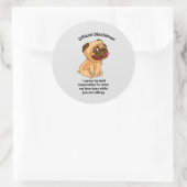 公式免責事項マイ顔 ラウンドシール (バッグ)