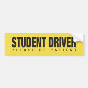 公式学生の運転者のバンパーステッカー バンパーステッカー