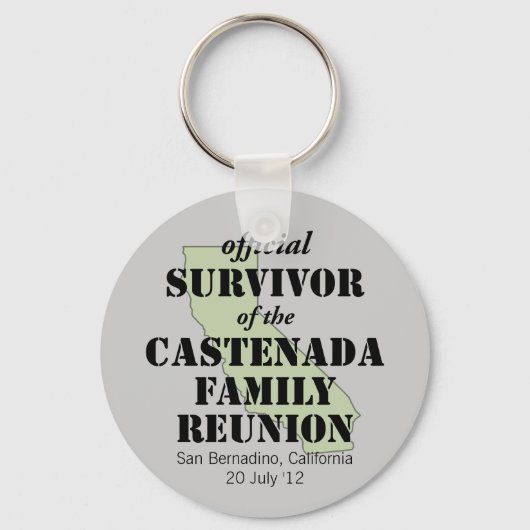 公式家族懇親会サバイバー – California Gree キーホルダー (正面)