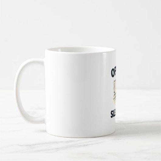 公式寝間着キリン おもしろい パジャマ デザイン コーヒーマグカップ (左)