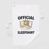公式寝間着キリン おもしろい 寝るTシャツ デザイン ゴルフタオル (インサイチュ)