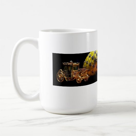 公式帝国FABERGEはマグに卵を投げつけます!! コーヒーマグカップ (左)