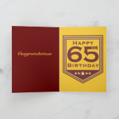 公式引退祝賀カード カード (内部)