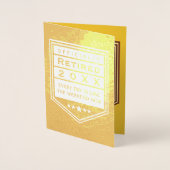 公式引退記念カード 箔カード (正面)