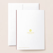 公式引退記念カード 箔カード (裏面封筒付き)