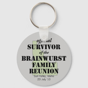 公式懇親会生存者 – アイダホグリーン キーホルダー