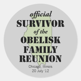 公式懇親会生存者 – イリノイ緑 ラウンドシール