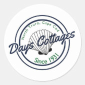 公式日コテージシール ラウンドシール (正面)