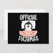 公式昼寝スリープシャツペンギンパジャマ ポストカード (正面/裏面)