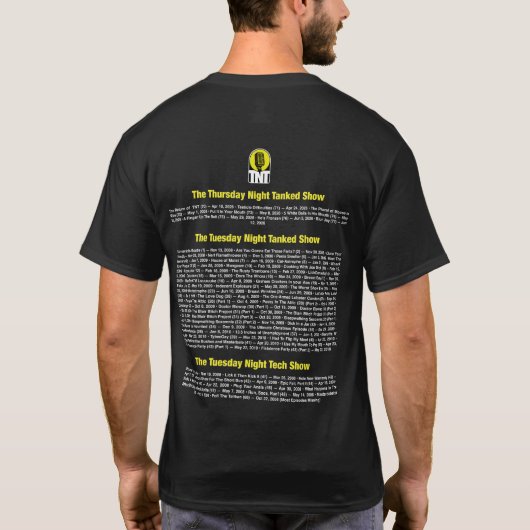 公式木曜日の夜の家族エピソードTシャツ Tシャツ (裏面)