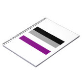 公式無性プライド国旗 ノートブック (左側)