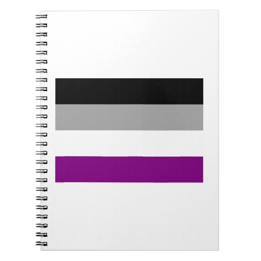 公式無性プライド国旗 ノートブック (正面)