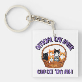 公式猫好き- Collect 'Em All キーホルダー