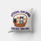 公式猫好き- Collect 'Em All クッション (裏面)