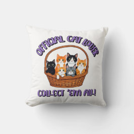 公式猫好き- Collect 'Em All クッション