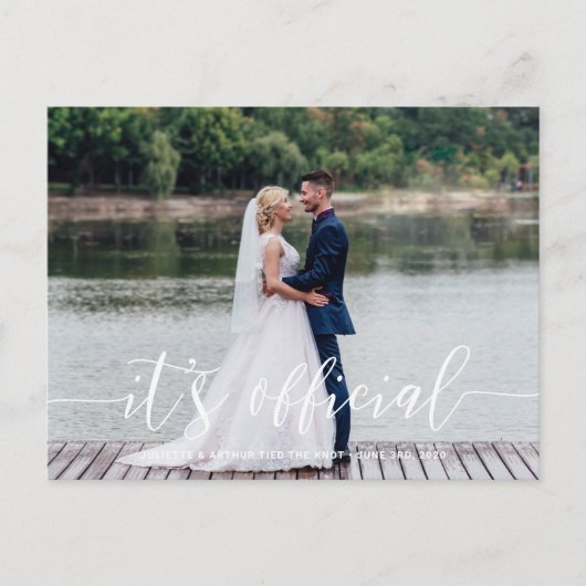 公式発表結婚はがき ポストカード (正面)