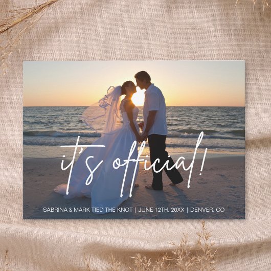 【公式発表】結婚写真 ふたりだけの結婚式のお知らせ 招待状