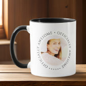 公式素晴らしモダンシンプル誕生日写真 マグカップ