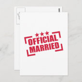 公式結婚した ポストカード (正面/裏面)