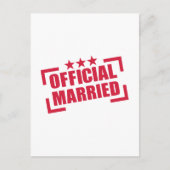 公式結婚した ポストカード (正面)