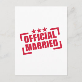 公式結婚した ポストカード
