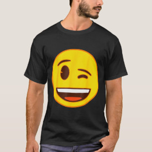 公式絵文字 ウィンク 黄色い笑顔 Tシャツ