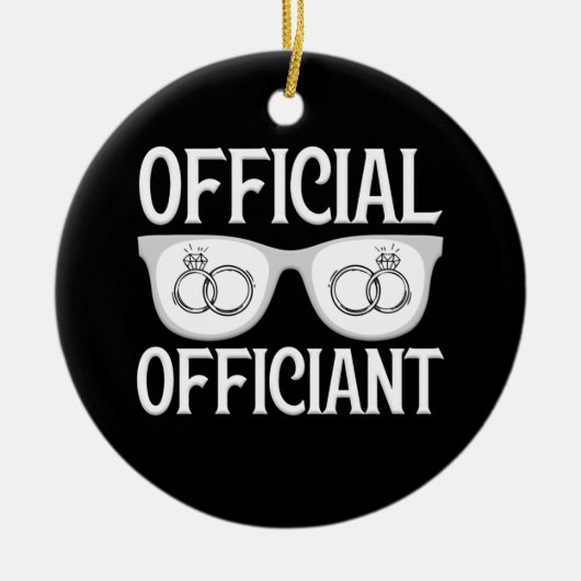 公式職結婚権提案 セラミックオーナメント (正面)