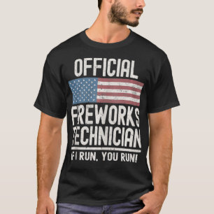 公式花火もし技走術士お前走ら Tシャツ