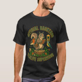 公式裏庭野生生物監督者 おもしろTシャツ Tシャツ (正面)