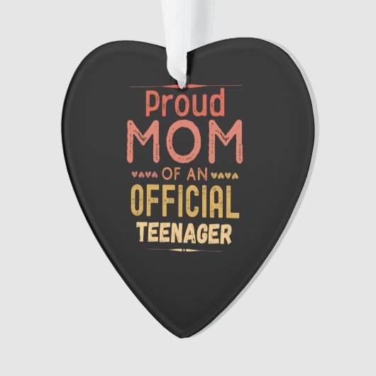 公式誇りを持ったの10代の若者ヴィンテージ オーナメント (正面)