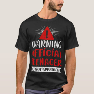 公式警告10代の若者13誕生日レベル13U Tシャツ