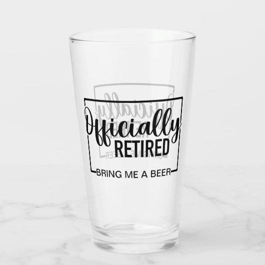 公式退職したにビールを持ってくる タンブラーグラス (裏面)