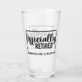 公式退職したにビールを持ってくる タンブラーグラス (正面)