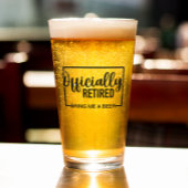 公式退職したにビールを持ってくる タンブラーグラス