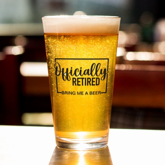 公式退職したにビールを持ってくる タンブラーグラス