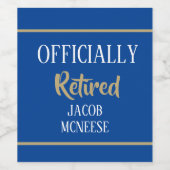 公式退職したのカスタムパーティーワインラベル ワインラベル (シングルラベル)