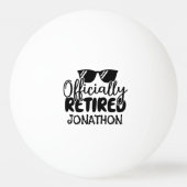 公式退職した名パーソナライズされた除 卓球ボール (裏面)