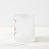 公式退職した女子男性へ退職カスタム フロストグラスマグカップ (中央)