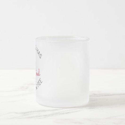 公式退職した女子男性へ退職カスタム フロストグラスマグカップ (中央)