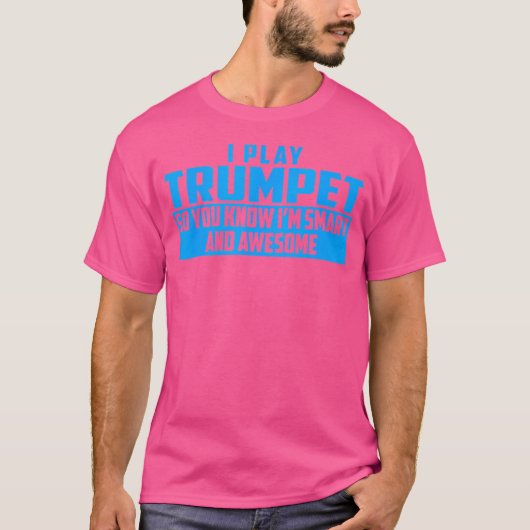 公式頭が切れると素晴らしトランペット Tシャツ (正面)