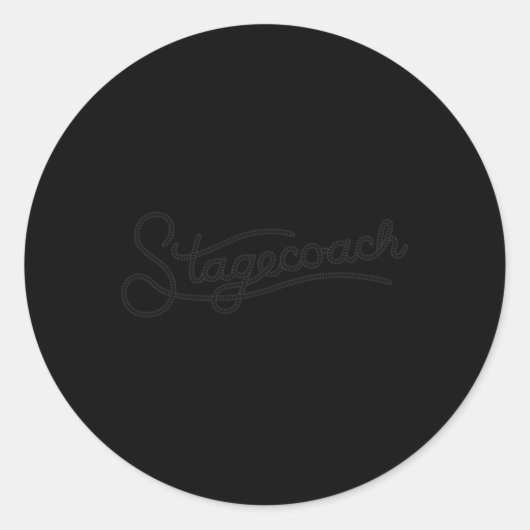 公式駅馬車ロープ ラウンドシール (正面)