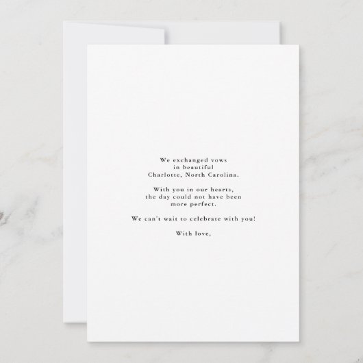 公式駆エレガント出案内カード 案内状 (裏面)